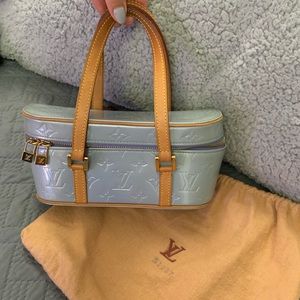 Louis Vuitton Light Blue Monogram Vernis Bag